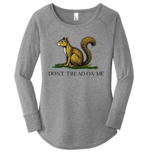 Dont Tread On Me Squirrel Women's Perfect Tri Tunic Long Sleeve Shirt