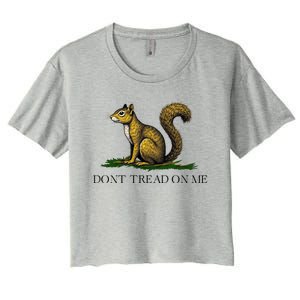 Dont Tread On Me Squirrel Women's Crop Top Tee