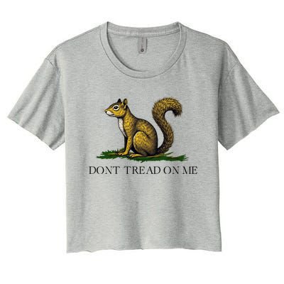 Dont Tread On Me Squirrel Women's Crop Top Tee