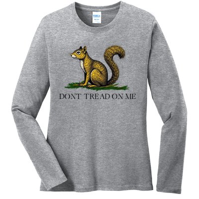 Dont Tread On Me Squirrel Ladies Long Sleeve Shirt