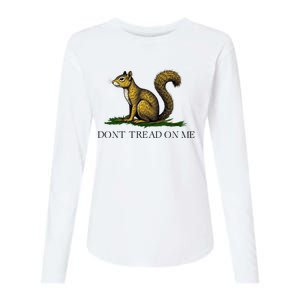 Dont Tread On Me Squirrel Womens Cotton Relaxed Long Sleeve T-Shirt