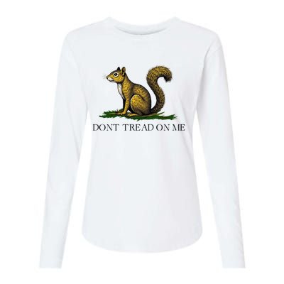 Dont Tread On Me Squirrel Womens Cotton Relaxed Long Sleeve T-Shirt