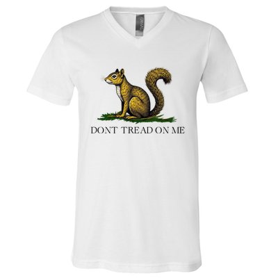 Dont Tread On Me Squirrel V-Neck T-Shirt