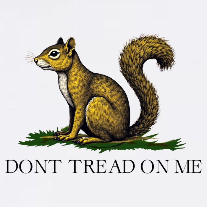 Dont Tread On Me Squirrel Flatbill Hat
