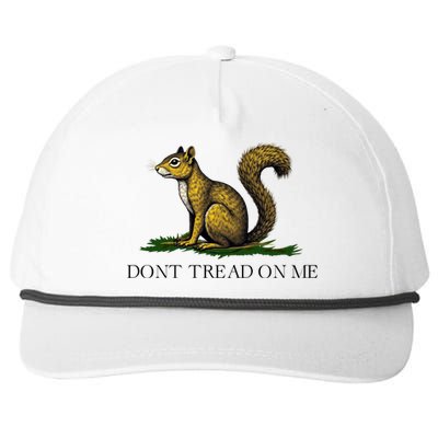 Dont Tread On Me Squirrel Snapback Five-Panel Rope Hat