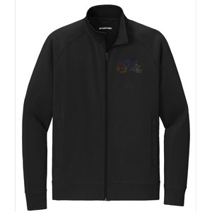 DNA Tree Of Life Science Earth Day Genetics Biologist Stretch Full-Zip Cadet Jacket