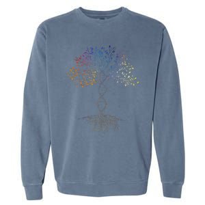 DNA Tree Of Life Science Earth Day Genetics Biologist Garment-Dyed Sweatshirt