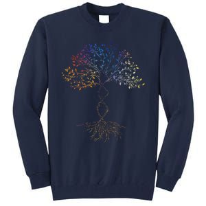 DNA Tree Of Life Science Earth Day Genetics Biologist Tall Sweatshirt