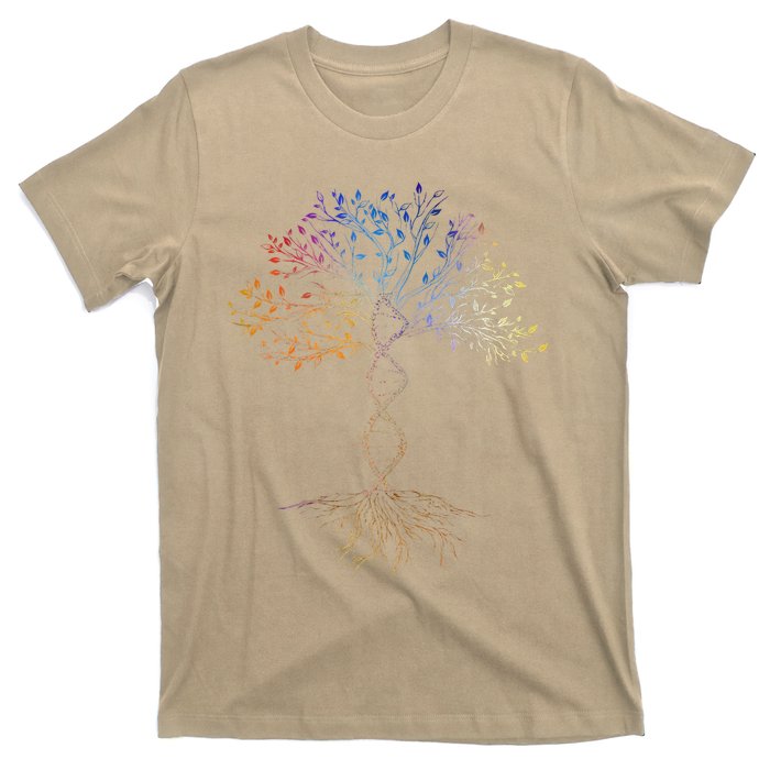 DNA Tree Of Life Science Earth Day Genetics Biologist T-Shirt