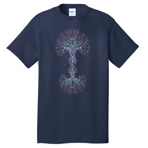 DNA Tree Of Life Science Of Genetics Earth Day Genealogy Love Tall T-Shirt