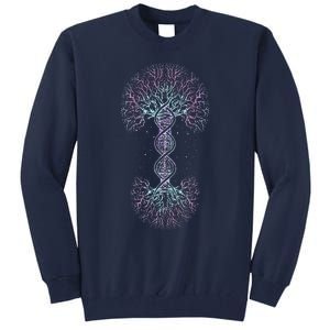 DNA Tree Of Life Science Of Genetics Earth Day Genealogy Love Tall Sweatshirt