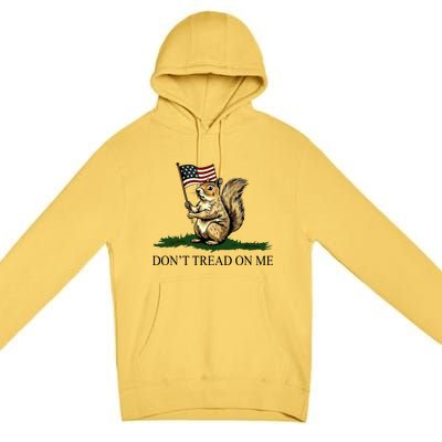 Dont Tread On Me Peanut The Squirrel Usa Flag Premium Pullover Hoodie