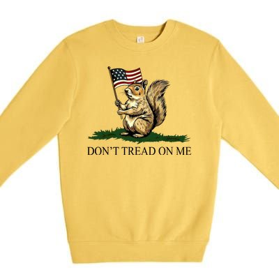 Dont Tread On Me Peanut The Squirrel Usa Flag Premium Crewneck Sweatshirt