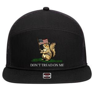 Dont Tread On Me Peanut The Squirrel Usa Flag 7 Panel Mesh Trucker Snapback Hat