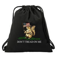 Dont Tread On Me Peanut The Squirrel Usa Flag Drawstring Bag