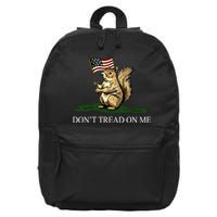 Dont Tread On Me Peanut The Squirrel Usa Flag 16 in Basic Backpack