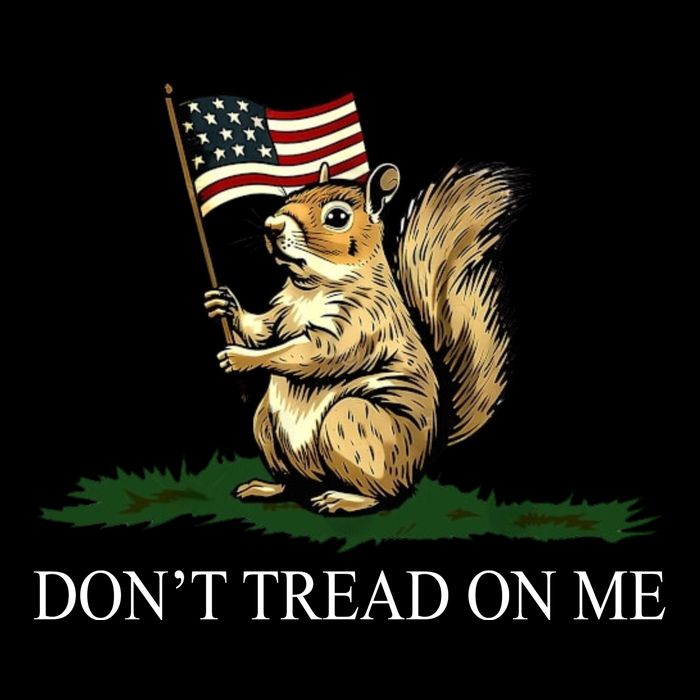 Dont Tread On Me Peanut The Squirrel Usa Flag 16 in Basic Backpack