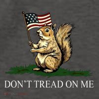 Dont Tread On Me Peanut The Squirrel Usa Flag Vector Backpack