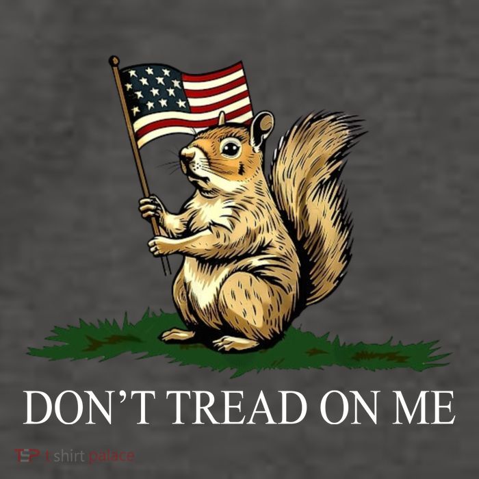 Dont Tread On Me Peanut The Squirrel Usa Flag Vector Backpack