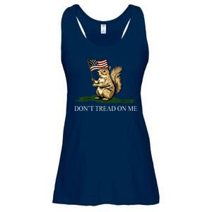 Dont Tread On Me Peanut The Squirrel Usa Flag Ladies Essential Flowy Tank