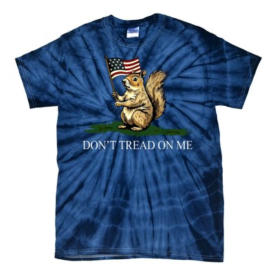 Dont Tread On Me Peanut The Squirrel Usa Flag Tie-Dye T-Shirt