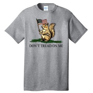 Dont Tread On Me Peanut The Squirrel Usa Flag Tall T-Shirt