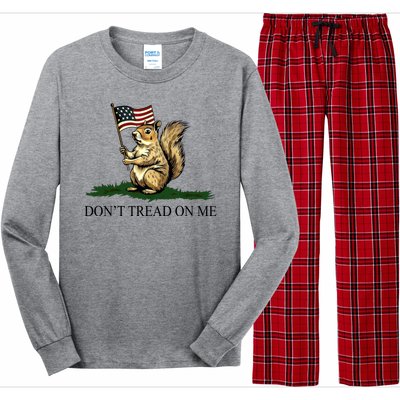 Dont Tread On Me Peanut The Squirrel Usa Flag Long Sleeve Pajama Set