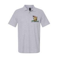 Dont Tread On Me Peanut The Squirrel Usa Flag Softstyle Adult Sport Polo