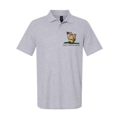 Dont Tread On Me Peanut The Squirrel Usa Flag Softstyle Adult Sport Polo