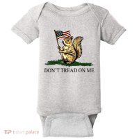 Dont Tread On Me Peanut The Squirrel Usa Flag Baby Bodysuit