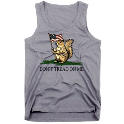 Dont Tread On Me Peanut The Squirrel Usa Flag Tank Top