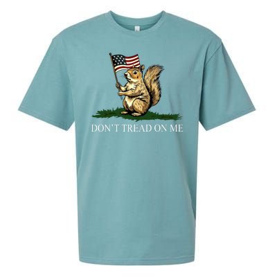 Dont Tread On Me Peanut The Squirrel Usa Flag Sueded Cloud Jersey T-Shirt