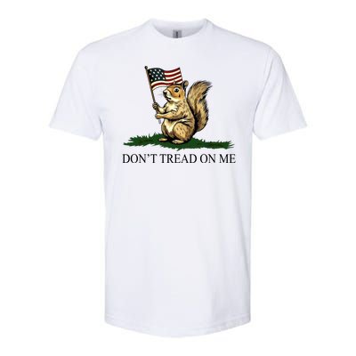 Dont Tread On Me Peanut The Squirrel Usa Flag Softstyle CVC T-Shirt