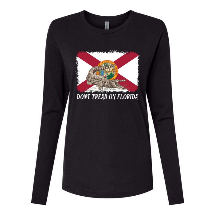 Don't Tread On Florida Governor Ron DeSantis Campaign Womens Cotton Relaxed Long Sleeve T-Shirt