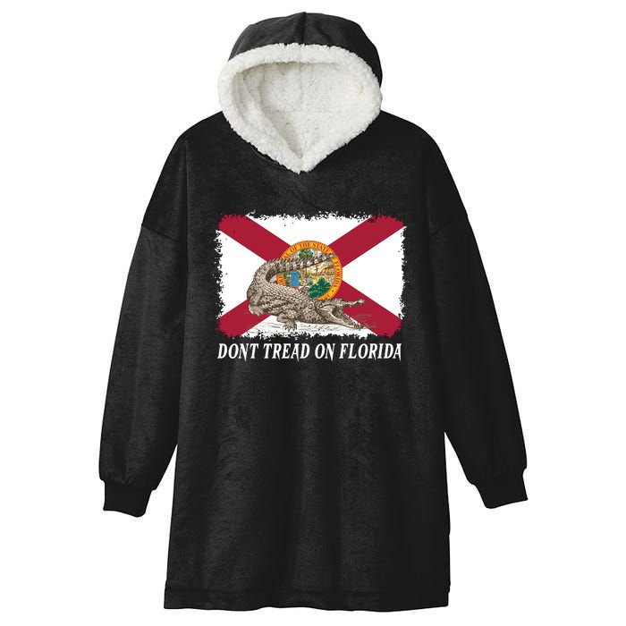 Don't Tread On Florida Governor Ron DeSantis Campaign Hooded Wearable Blanket