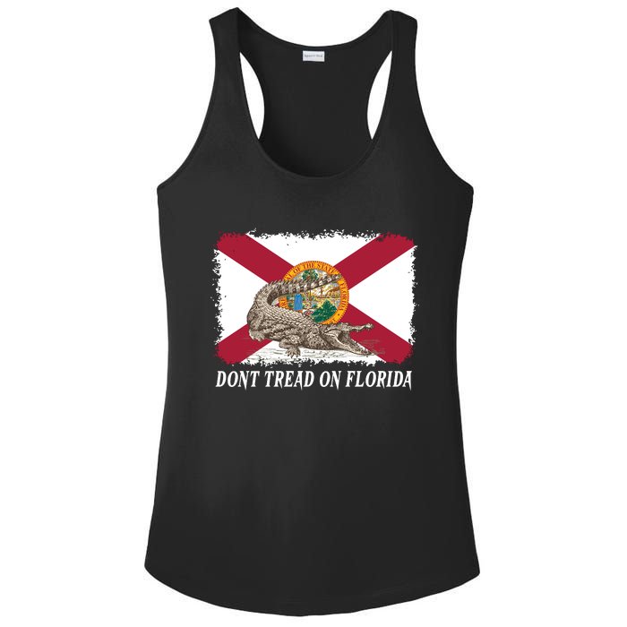 Don't Tread On Florida Governor Ron DeSantis Campaign Ladies PosiCharge Competitor Racerback Tank