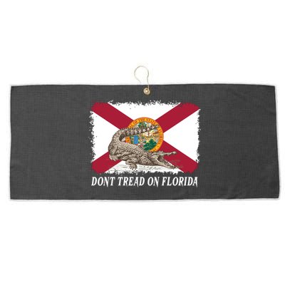 Don't Tread On Florida Governor Ron DeSantis Campaign Large Microfiber Waffle Golf Towel