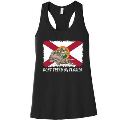 Don't Tread On Florida Governor Ron DeSantis Campaign Women's Racerback Tank