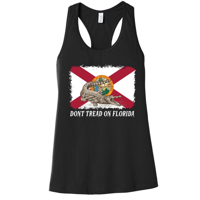 Don't Tread On Florida Governor Ron DeSantis Campaign Women's Racerback Tank