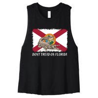 Don't Tread On Florida Governor Ron DeSantis Campaign Women's Racerback Cropped Tank