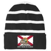 Don't Tread On Florida Governor Ron DeSantis Campaign Striped Beanie with Solid Band