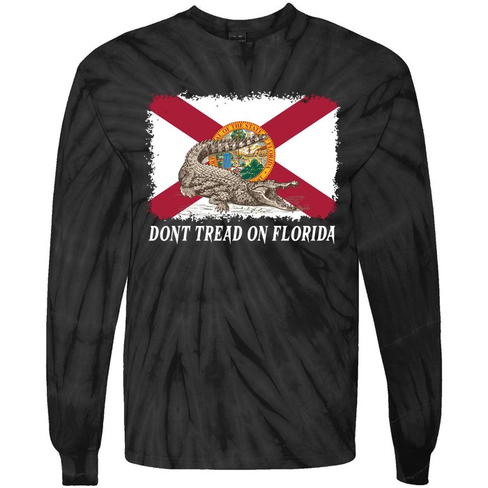 Don't Tread On Florida Governor Ron DeSantis Campaign Tie-Dye Long Sleeve Shirt