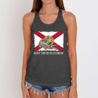 Don't Tread On Florida Governor Ron DeSantis Campaign Women's Knotted Racerback Tank