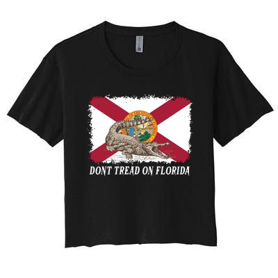 Don't Tread On Florida Governor Ron DeSantis Campaign Women's Crop Top Tee