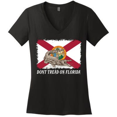 Don't Tread On Florida Governor Ron DeSantis Campaign Women's V-Neck T-Shirt