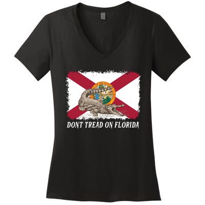 Don't Tread On Florida Governor Ron DeSantis Campaign Women's V-Neck T-Shirt