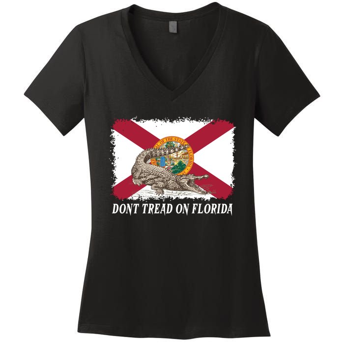 Don't Tread On Florida Governor Ron DeSantis Campaign Women's V-Neck T-Shirt