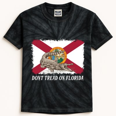 Don't Tread On Florida Governor Ron DeSantis Campaign Kids Tie-Dye T-Shirt