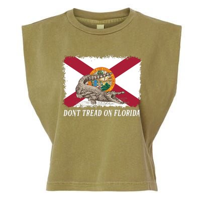 Don't Tread On Florida Governor Ron DeSantis Campaign Garment-Dyed Women's Muscle Tee