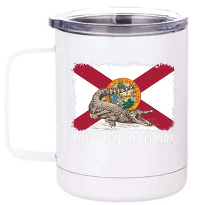 Don't Tread On Florida Governor Ron DeSantis Campaign 12 oz Stainless Steel Tumbler Cup